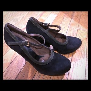 Marni nubuck/suede maryjane heels